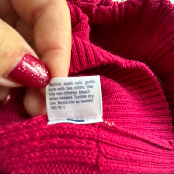 NWT St John’s Bay pink cable knit sweater Size XXL - Picture 6 of 12